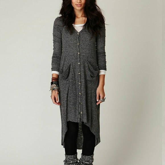 Free People Sweaters - Free People Beach Ribbed Up Maxi Cardigan